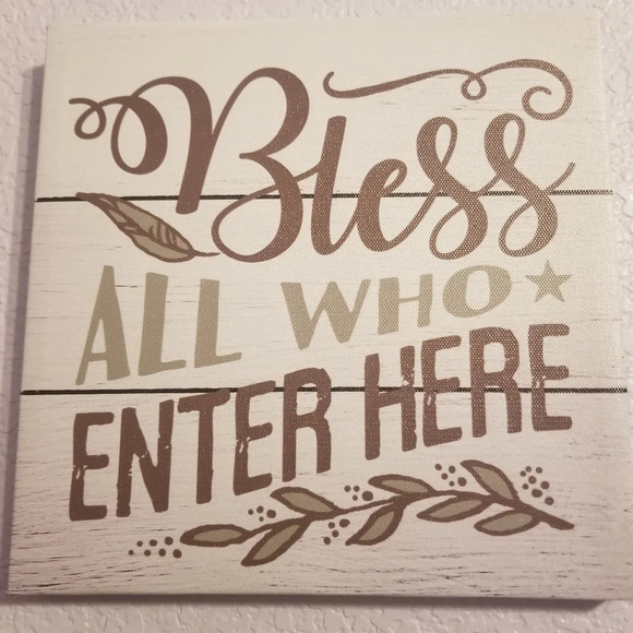🔥 Canvas Wall Art Fall Autumn Home Decor Bless - Picture 1 of 4